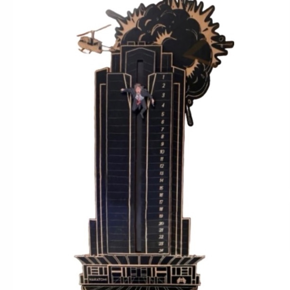 Limited Edition Die Hard Advent Calendar Hans Gruber Falling Off Nakatomi Plaza